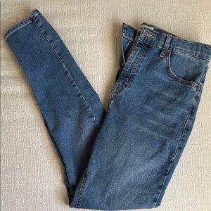 Topshop Moto Jamie Medium Blue Denim Jeans
